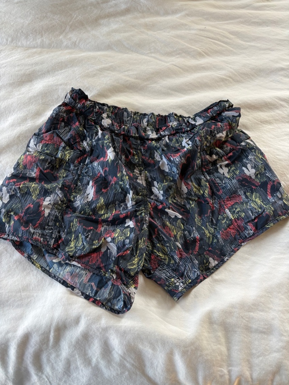 FP Movement by Free People Black Multi Floral Athletic Shorts